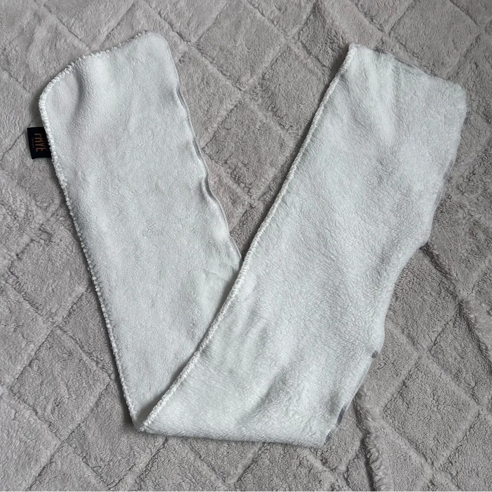 Frye | White Fur Wrap Scarf